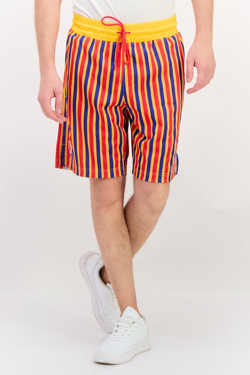 Adidas Men Sportswear Fit Basketball Shorts, Orange - Image 1