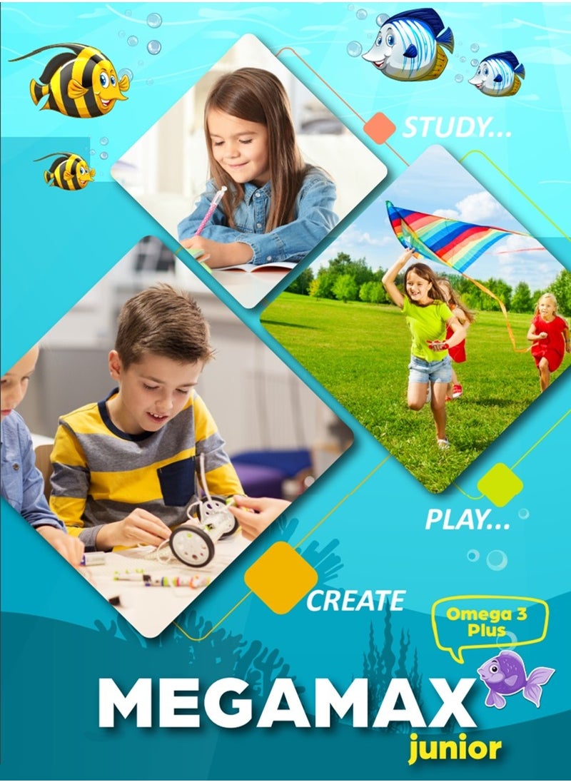 MEGA - Omega-3 Plus Nutritional Supplement For Children consisting of vitamins A, D, and C and a high source of DHA And EPA acids Supports Growth And Development Of The Child’s Brain And Improves Memory 125 - Image 1