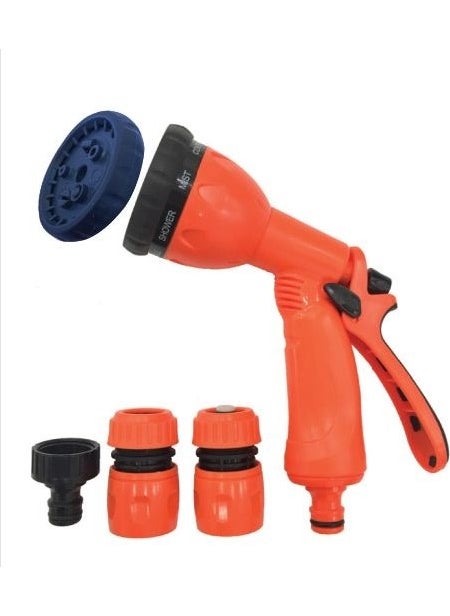 Bahçem 7-Function Watering Gun Set with Pressure Adjustment 