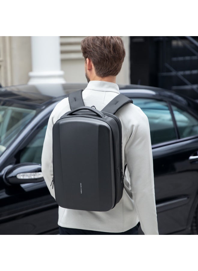 مارك رايدن حقيبة ظهر لاب توب مارك رايدن - للرجال، مقاومة للماء . بوصة بمنفذي شحن ، حزام عربة، جيب رقمي، سحاب ، غلاف صلب  - سلسلة فيوتشر - Image 2