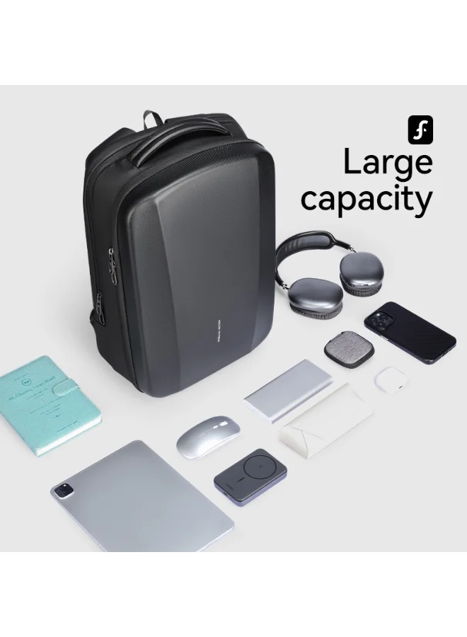 MARK RYDEN  Mark Ryden MR-8011 Laptop Backpack for Men, 15.6 Inch Water-Repellent Bag with Dual USB Charging Ports, Trolley Strap, Digital Compartment, YKK Zipper, EVA Hard Shell – FUTURE Series  | Best Price UAE