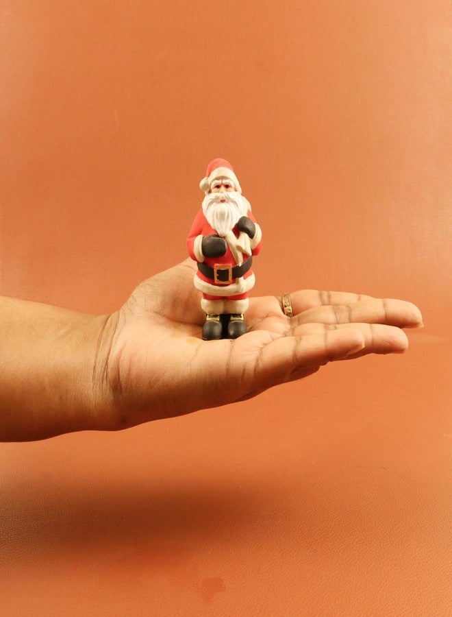 Putrika Spillbox Resin Santa Claus Showpiece|Perfect Christmas Décor|Christmas Decoration Figurine |Festive Holiday Home Décor|Mini Santa Statue Gift Ideas (Red, 3.7 inch - Santa) - Image 5