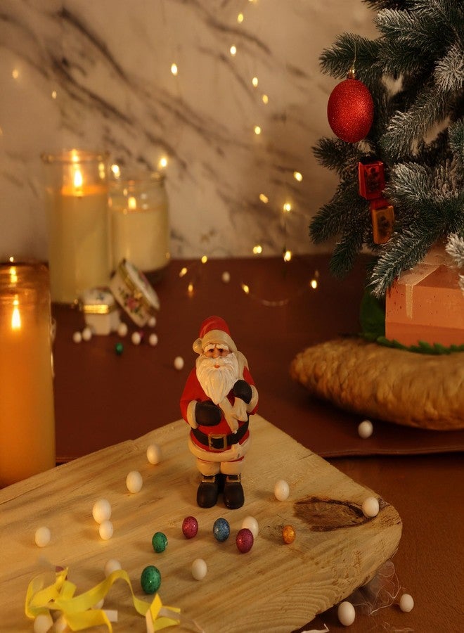 Putrika Spillbox Resin Santa Claus Showpiece|Perfect Christmas Décor|Christmas Decoration Figurine |Festive Holiday Home Décor|Mini Santa Statue Gift Ideas (Red, 3.7 inch - Santa) - Image 2