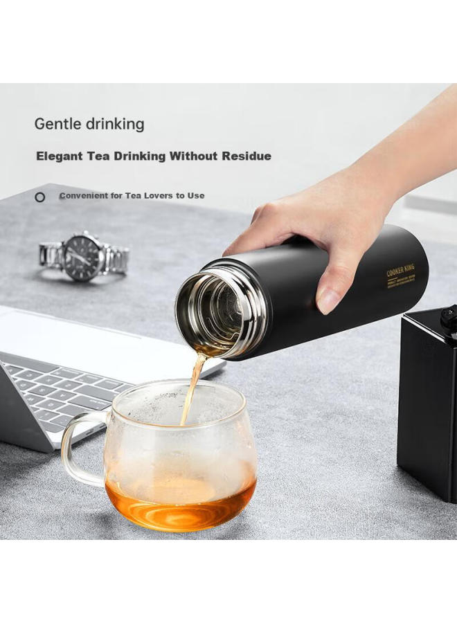COOKER KING Chuidahuang Insulated Mug, 316l Medical-grade Stainless Steel, Tea-water Separation, Business Portable Smart Thermos, Pink, 490ml - Image 5