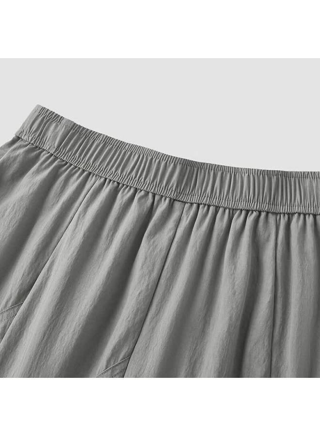 Semir Women's Summer Skirt With Elastic Waist, Textured Draping A-line Skirt, Loose And Relaxed Fit 101325120004 - Image 4