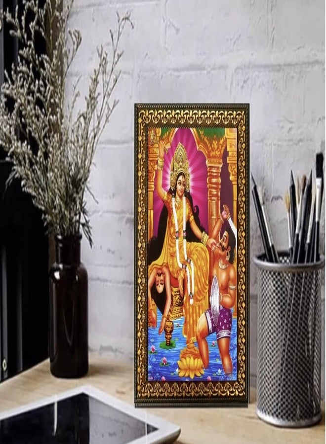 Bajaj Creations إطار صور ديني من باجاج كرييشنز، باجلاموخي ماتا، مناسب للمعابد والمنازل والمكاتب (6 × 8 بوصة (صغير)) - Image 2