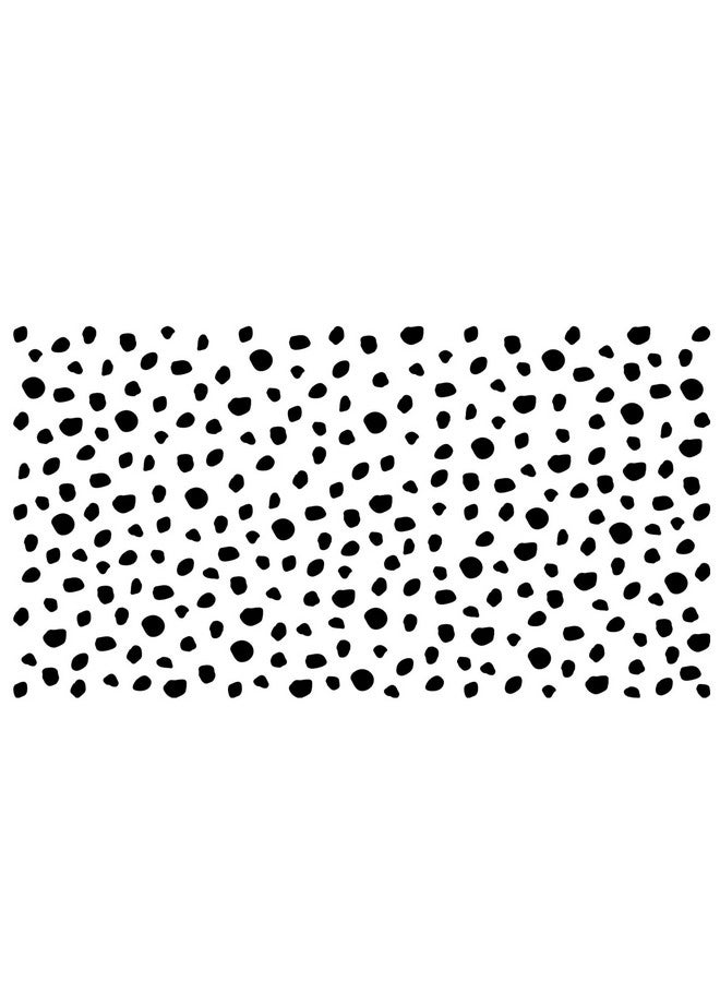 thovorrnl 256 Pieces Polka Dots Wall Decals, Irregular Polka Dot Wall Stickers, Removable Vinyl DIY Minimalist Geometric Art Wall Mural for Kids Bedroom Living Room Nursery Door Tile (Black) - Image 1