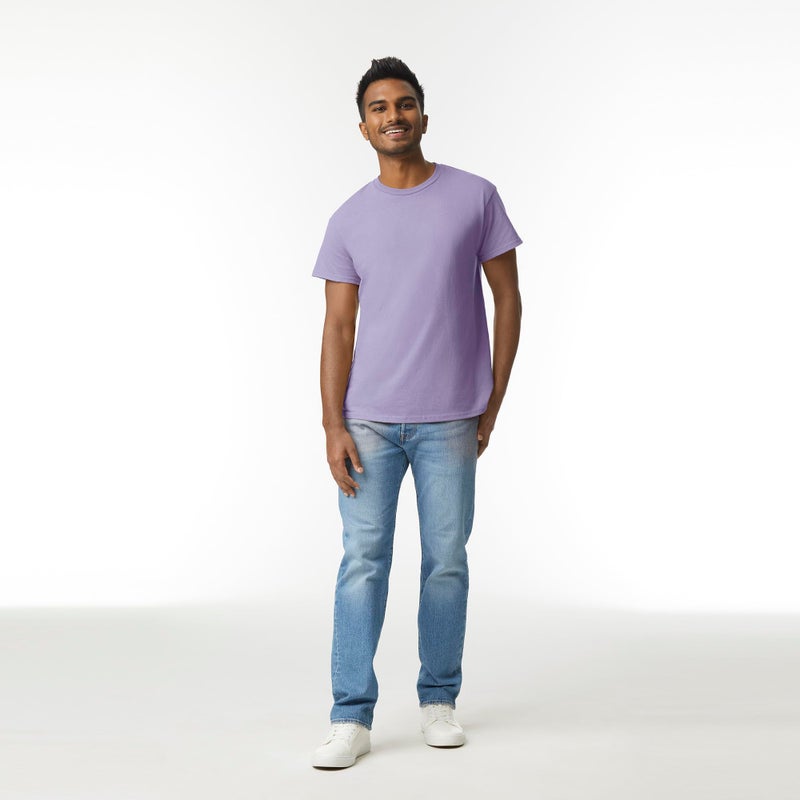 Gildan Unisex Adult Ultra Cotton T-shirt, Style G2000, Multipack, Orchid (2-pack), X-Large US - Image 3