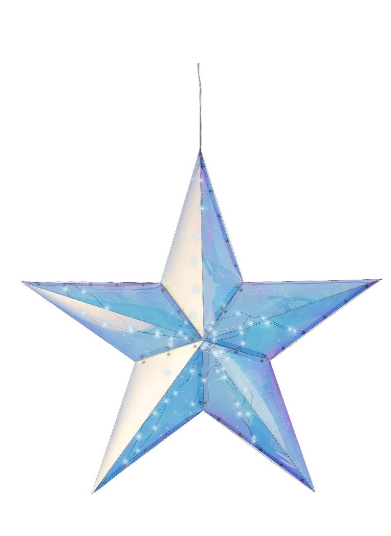 Kaemingk - Kaemingk Christmas Micro Led Star Pet Steady Cool White 60Cm - Image 1