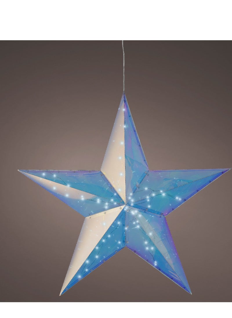 Kaemingk - Kaemingk Christmas Micro Led Star Pet Steady Cool White 60Cm - Image 1