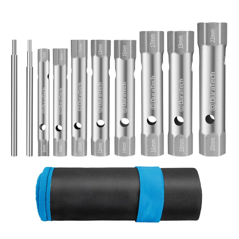 DURATECH 10Piece Shower Valve Socket Wrench Set with Bar Handles Metric 622mm for Removing Tub Shower Valve Home Plumbing Repairs - Image 2
