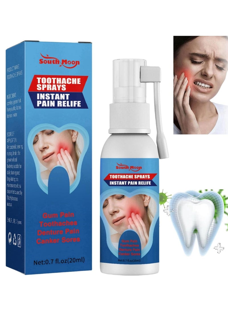 SOUTH MOON 20ML Toothache Pain Reliever Relief Teeth Worms Cavities Pain Oral Tooth Dental Cleaning Tooth Care Spray Toothache Spray - Image 1