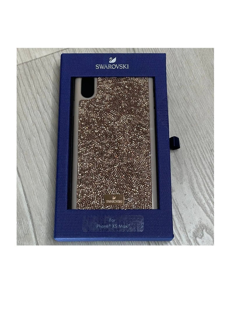 جراب هاتف فاخر مرصع بالكريستال، مصنوع من مادة TPU، مناسب لهاتف iPhone XS Max