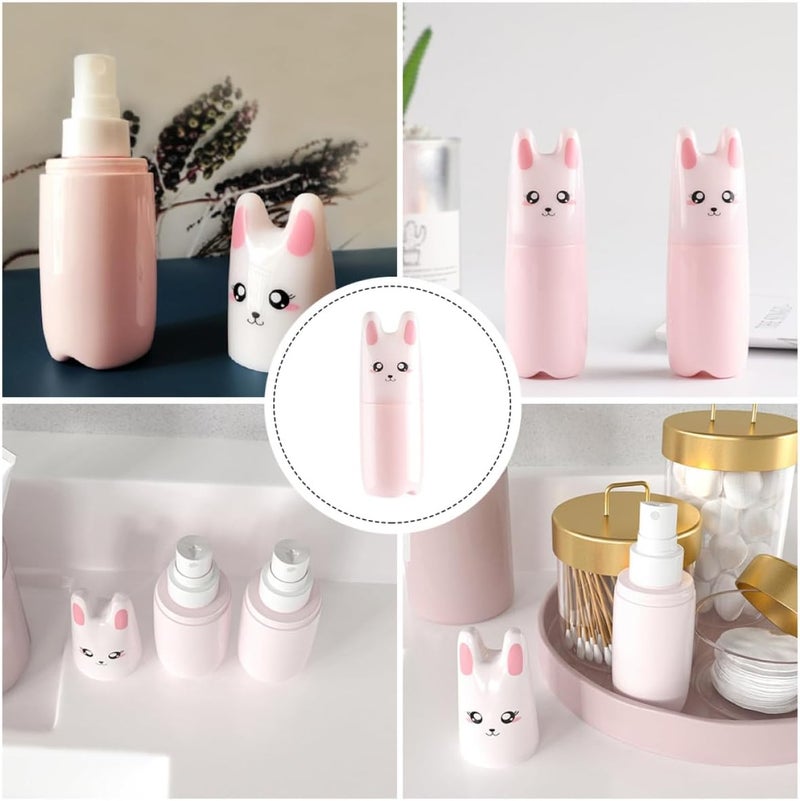 4pcs 70ml Pink Spray Bottles Fine Mist Refillable Sub Bottles for Travel Use and Personal Care - Image 3