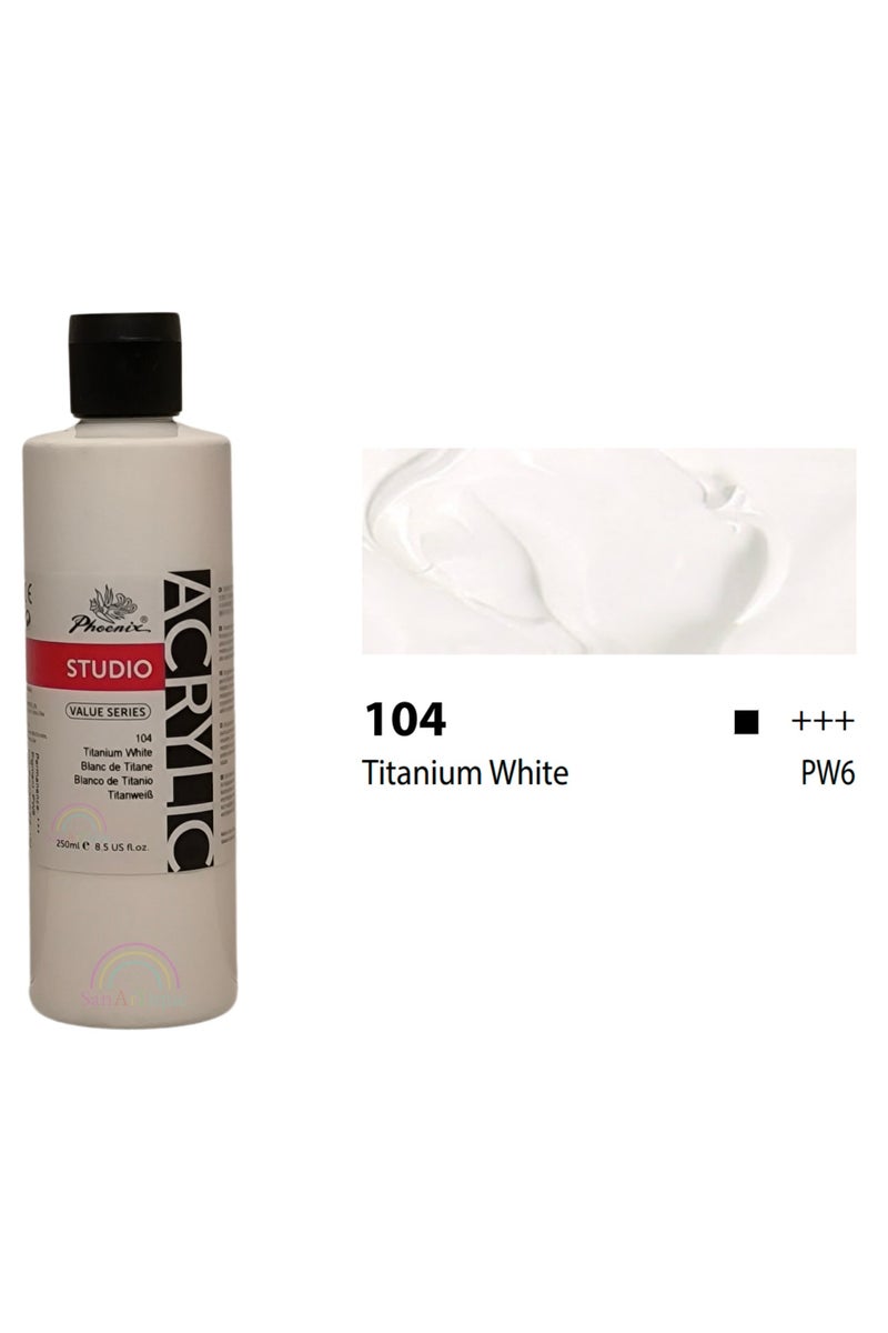 Acrylic color (Titanium white 104) 250 ml