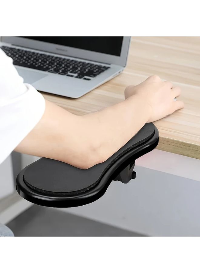 Black Ergonomic Wrist Support Elbow Pad Posture Corrector Reduces Fatigue Non Slip Base - Image 1