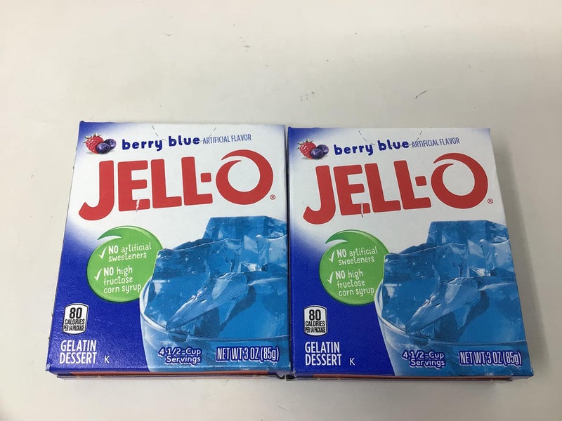 Jell-O JELLO Berry Blue Gelatin Dessert Mix 3 Ounce Box (Pack of 2) - Image 2