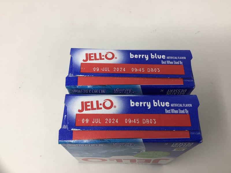 Jell-O JELLO Berry Blue Gelatin Dessert Mix 3 Ounce Box (Pack of 2) - Image 3