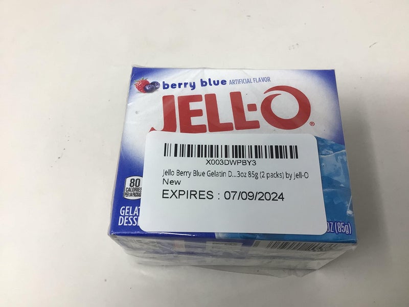 Jell-O JELLO Berry Blue Gelatin Dessert Mix 3 Ounce Box (Pack of 2) - Image 4