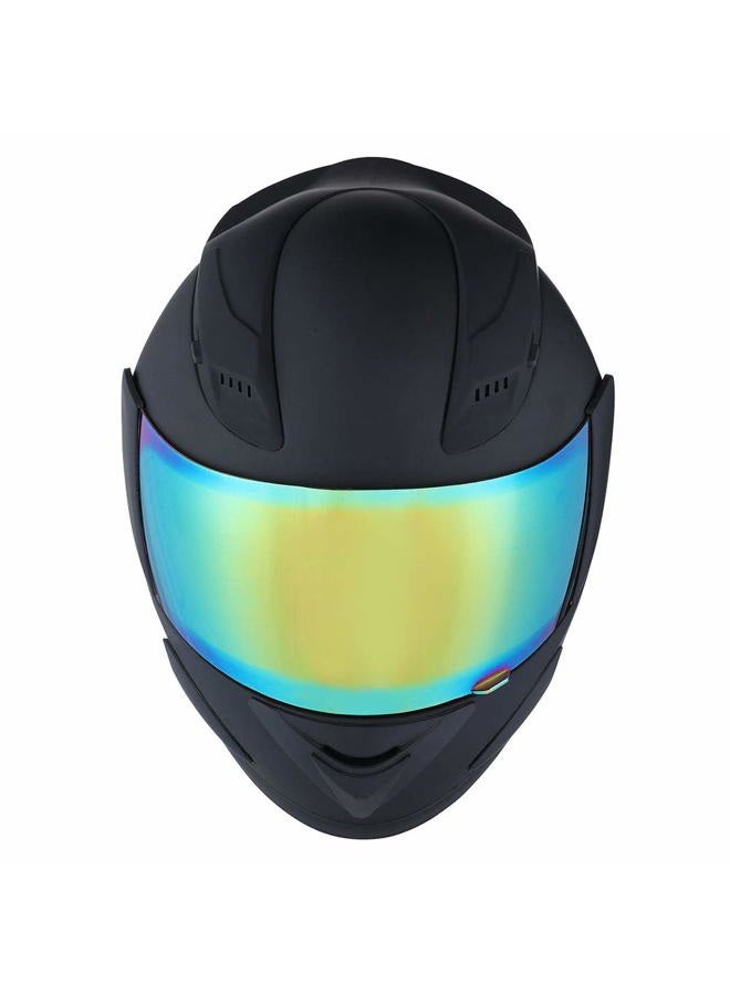 1STORM MOTORCYCLE BIKE FULL FACE HELMET MECHANIC MATT BLACK - Image 2