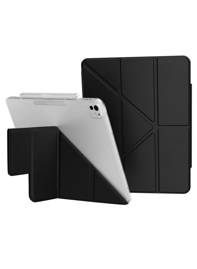 MAGEASY Magesy FaceT Folio Case W/Pencil Holder For Ipad Air 13"/2022~2018 Ipad Pro 12.9"-Black - Image 1