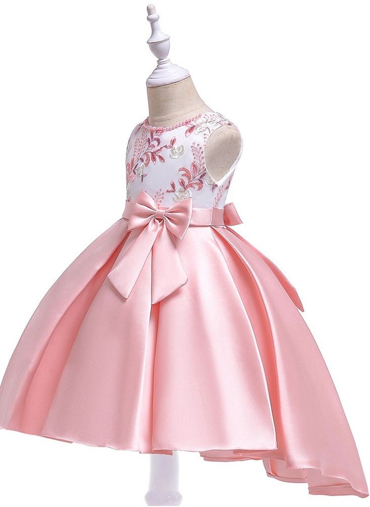 Best Gift Fashion - Girls Princess Dress White And Pink Color - Image 1