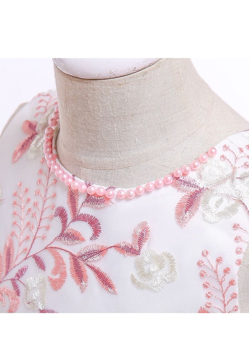 Best Gift Fashion - Girls Princess Dress White And Pink Color - Image 1