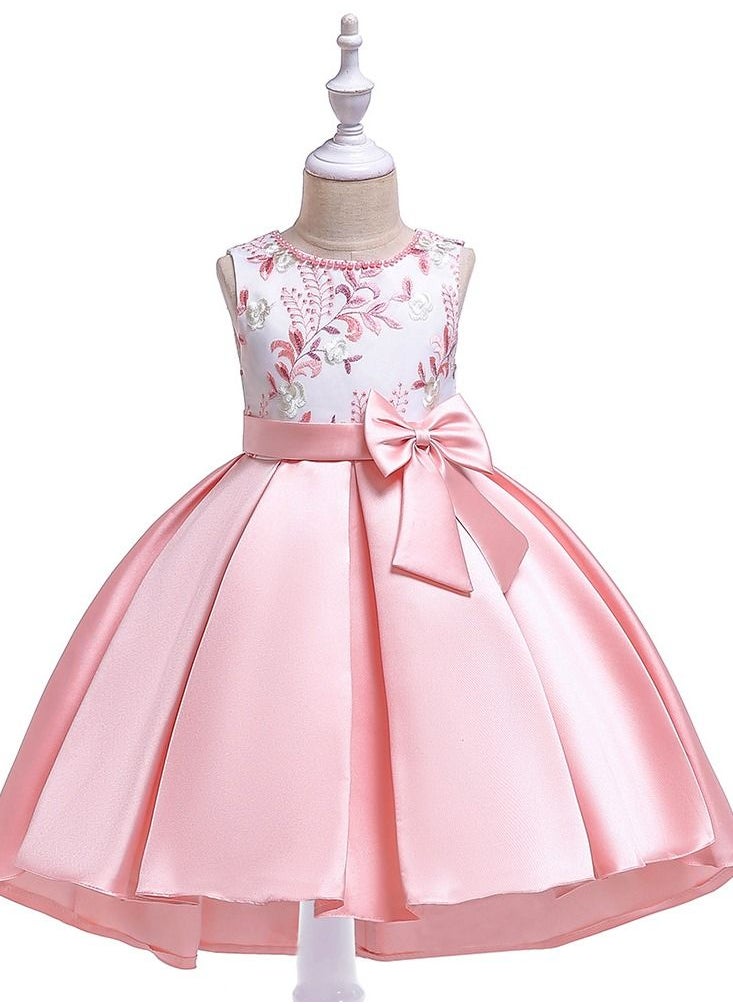 Best Gift Fashion - Girls Princess Dress White And Pink Color - Image 1