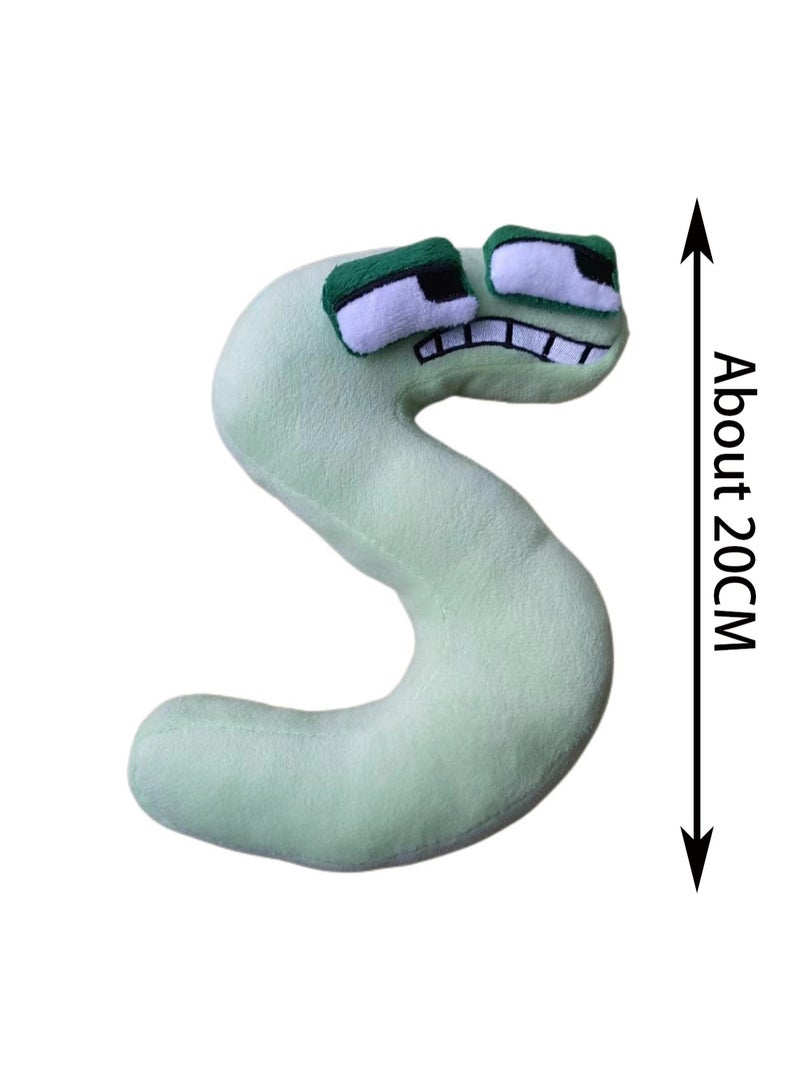 20cm S Letter Doll Plush Toy, Alphabet Lore Plush Toy Pillow Letter Doll Boy Girl Birthday Gift  - Image 2