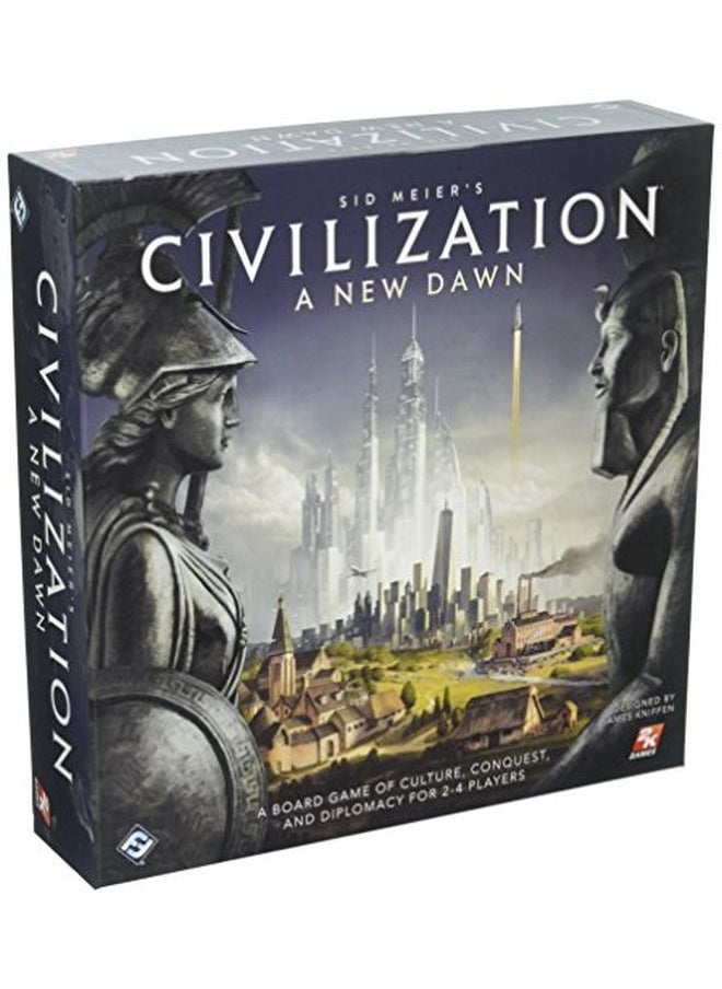 Fantasy Flight Games Civilization A New Dawn Board Game ; Tactical Strategy Game For Adults And Teens Based On The Hit Video Game Series ; Ages 14+ ; 24 Players ; Average Playtime 12 Hours ; Made By  - Image 1