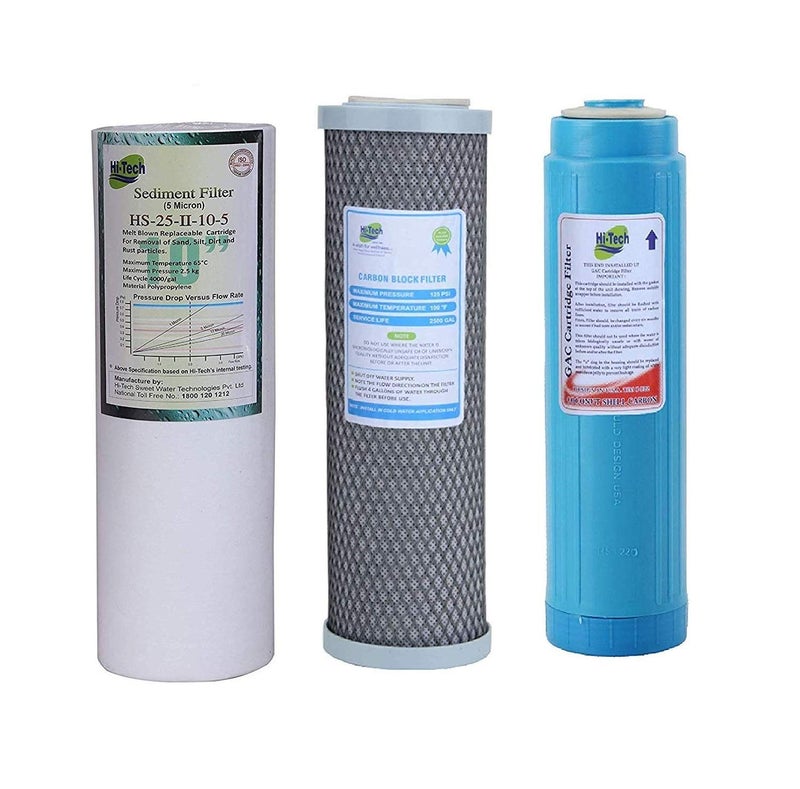 Hi-Tech Filter Cartridges for Undersink RO Water Purifier - Image 1