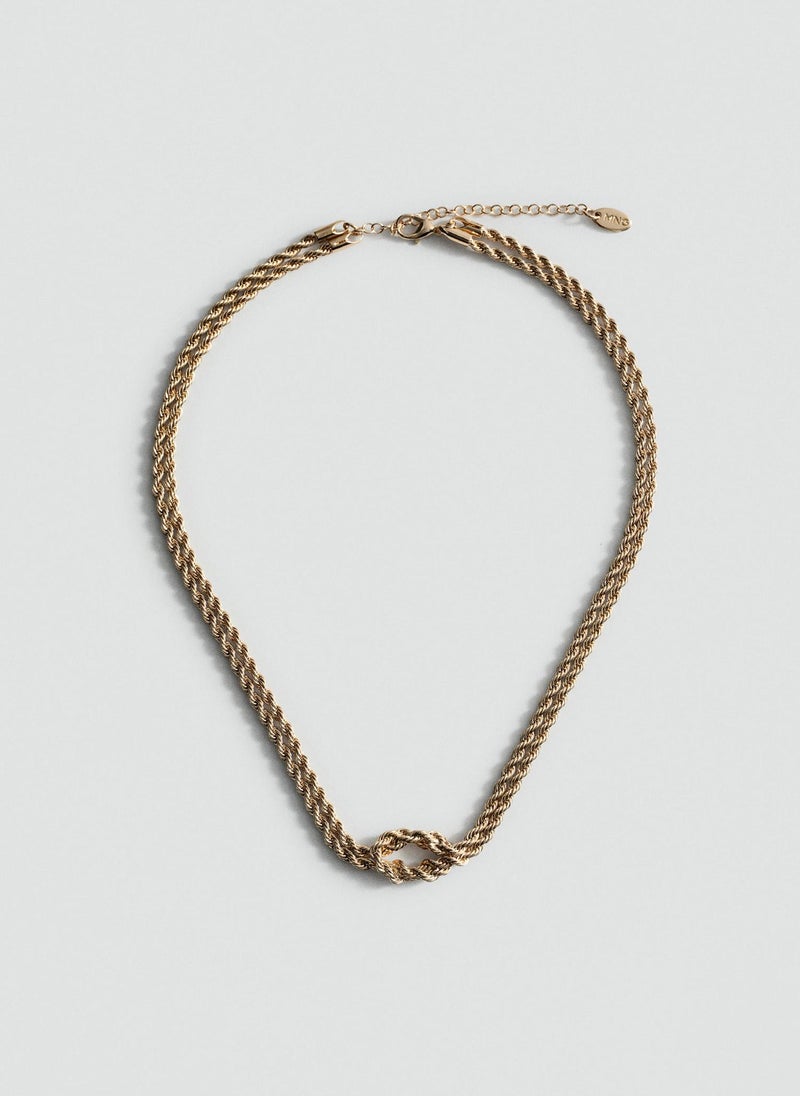 MANGO - Braided Chain Necklace - Image 1