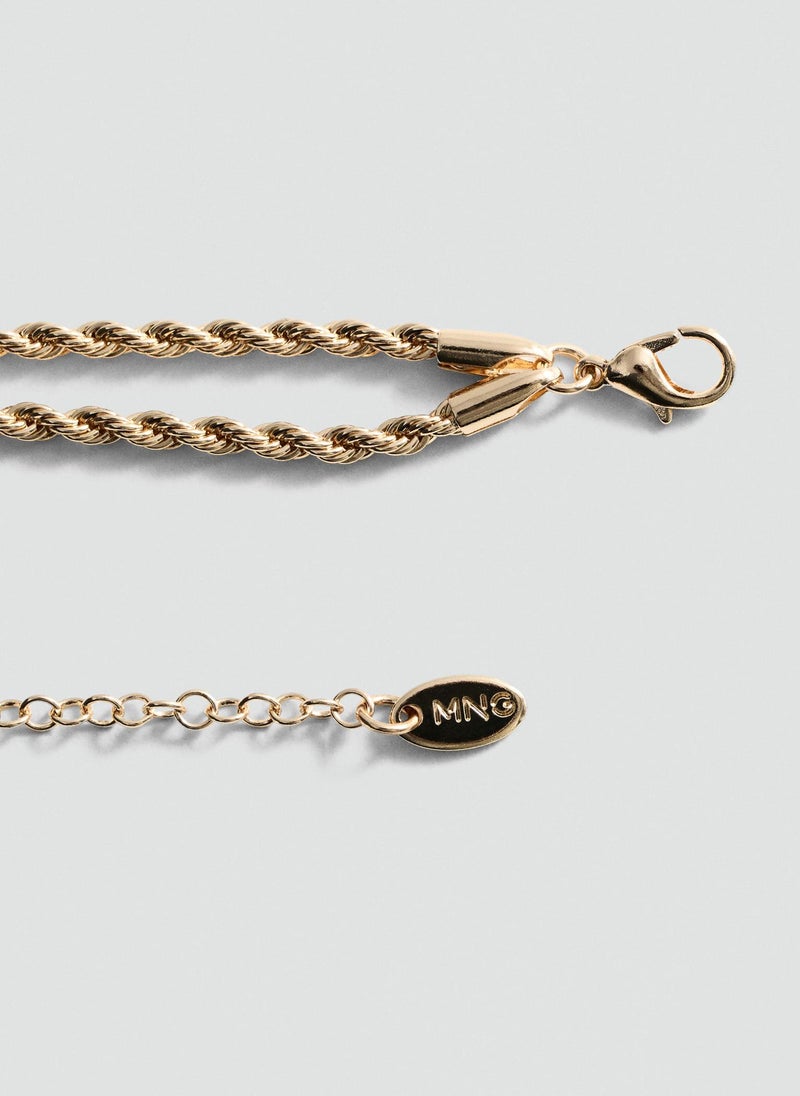 MANGO - Braided Chain Necklace - Image 1