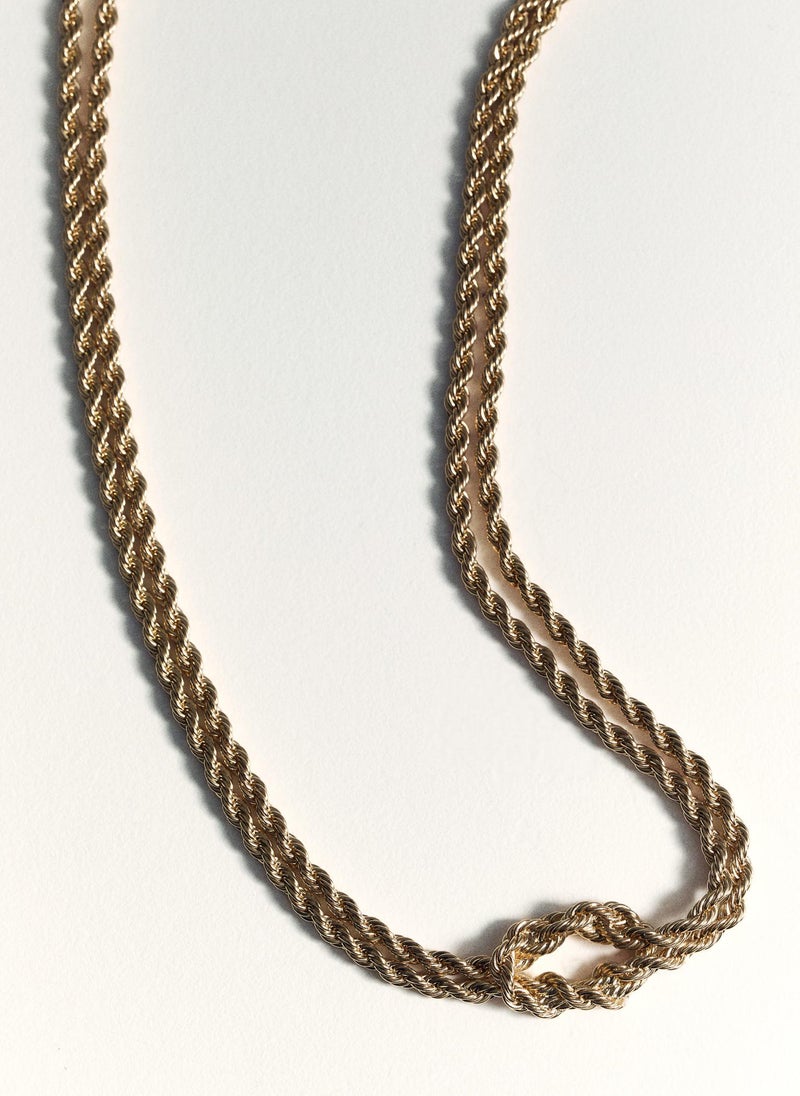 MANGO - Braided Chain Necklace - Image 1