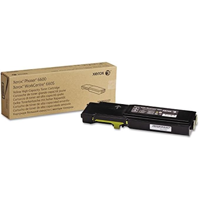 GENUINE HIGH CAPACITY YELLOW TONER CARTRIDGE FOR THE PHASER 6600 OR WORKCENTRE 6605, 106R02227