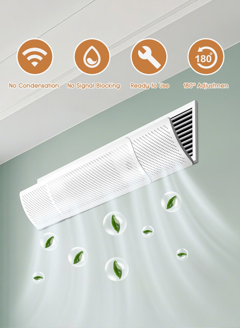 Central Air Conditioning Deflector, Retractable, No Need to Drill Holes, Central Air Conditioning Windscreen Anti-Direct Blowing Baffle - Home, Bedroom, Living Room, Office, All Seasons (58.5-95.5 cm)