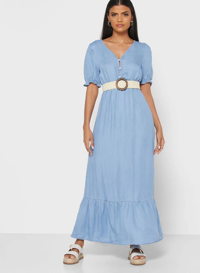 ONLY Ruffle Hem Dress