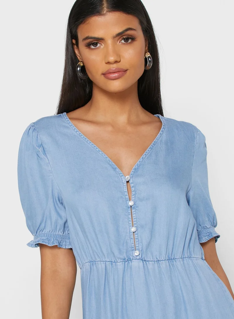 ONLY Ruffle Hem Dress