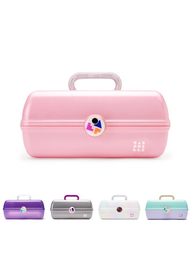 Caboodles Twilight Disco - On-the-go Girl Costmetic Organizer Make-up & Accessory Carry Case, Pink Sparkle - Image 1