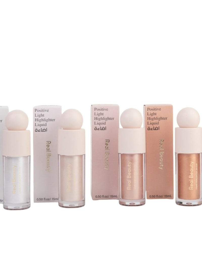 ريال بيوتي اظاءة سائل هايلايتر روزيتيف لايت 4لون - Image 1