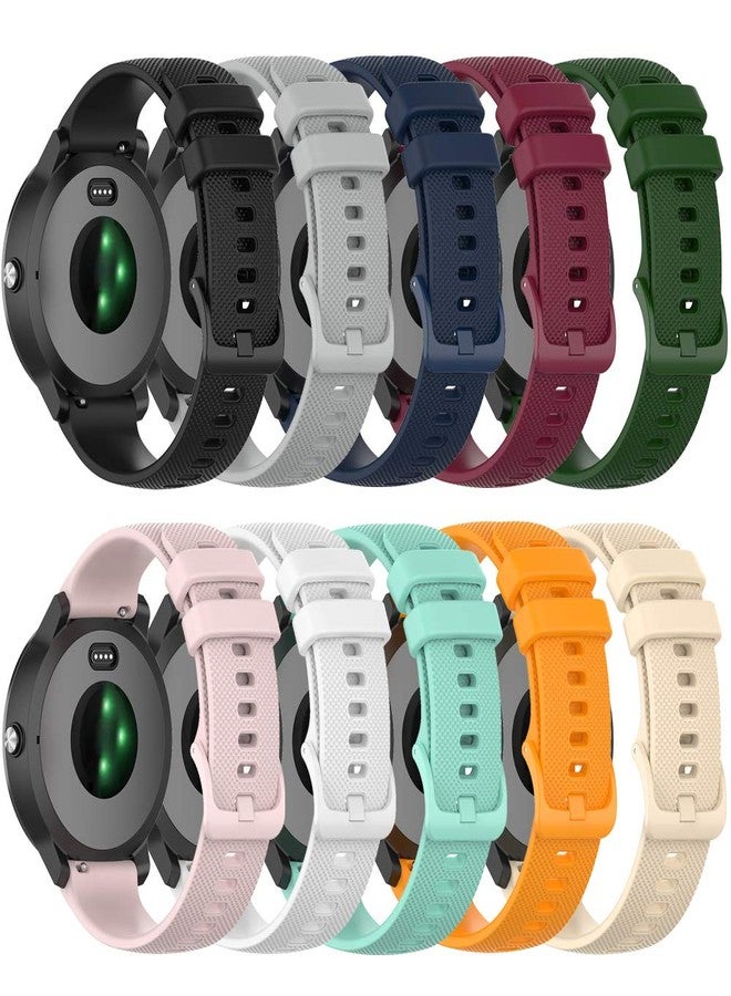 QGHXO Band for Garmin Vivoactive 6/5/3, Soft Silicone Replacement Watch Band for Garmin Forerunner 55/158/165/245/645 (No Tracker,Replacement Bands Only) - Image 2