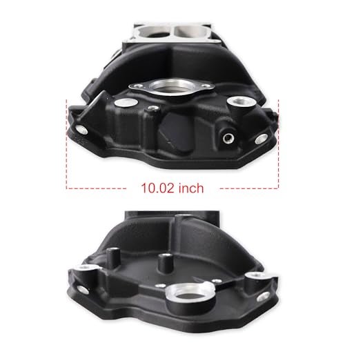 JGhyperX 2101 2001 Intake Manifold Aluminum Dual Plane Compatible with Chevy Small Block 1955-1995 SBC 262 265 267 283 302 305 307 327 350 400 5,500 RPM V8 Engine - Image 3