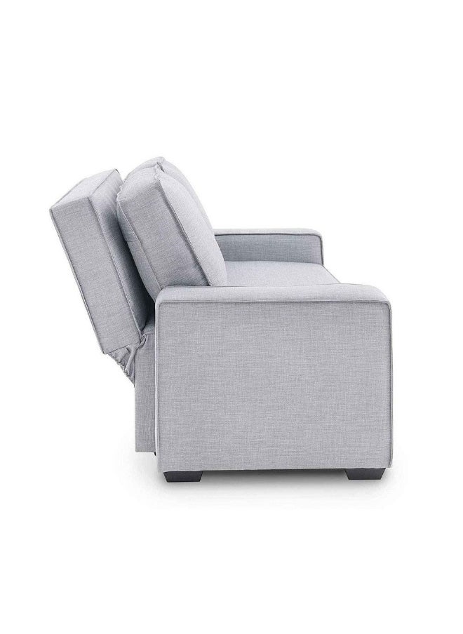 DANUBE HOME Lianna Sofa Bed With Pull Out Bed And Folding Back Convertible Sleeping Sofabed Comfortable Living Room Furniture L176Xw103Xh87Cm - Light Grey  - Image 3