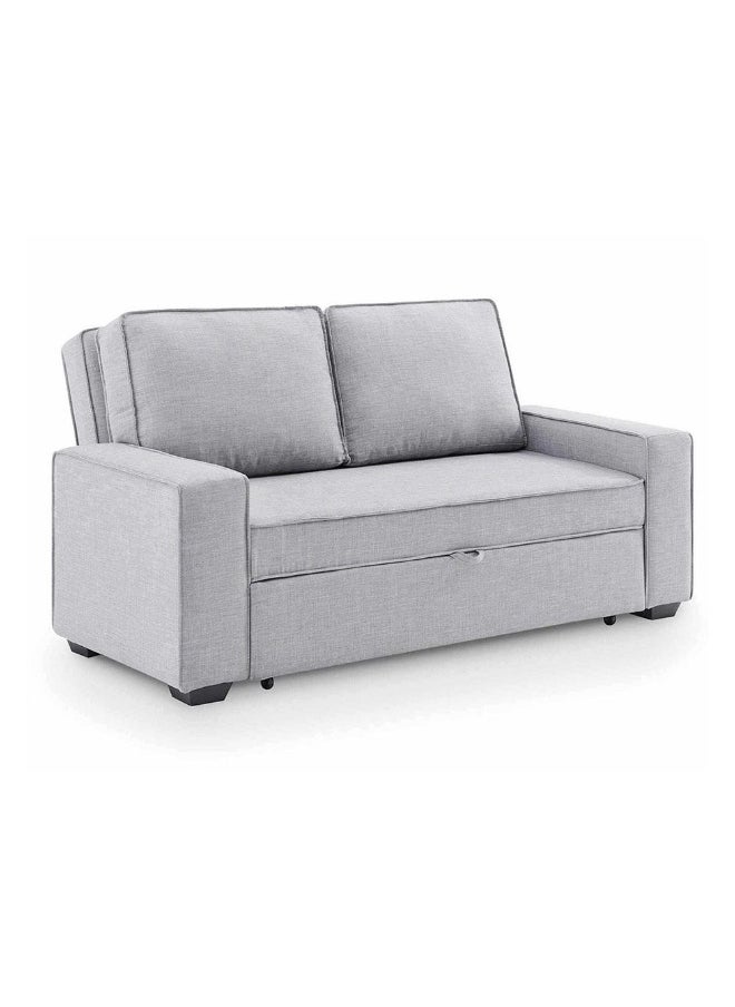 DANUBE HOME Lianna Sofa Bed With Pull Out Bed And Folding Back Convertible Sleeping Sofabed Comfortable Living Room Furniture L176Xw103Xh87Cm - Light Grey  - Image 2