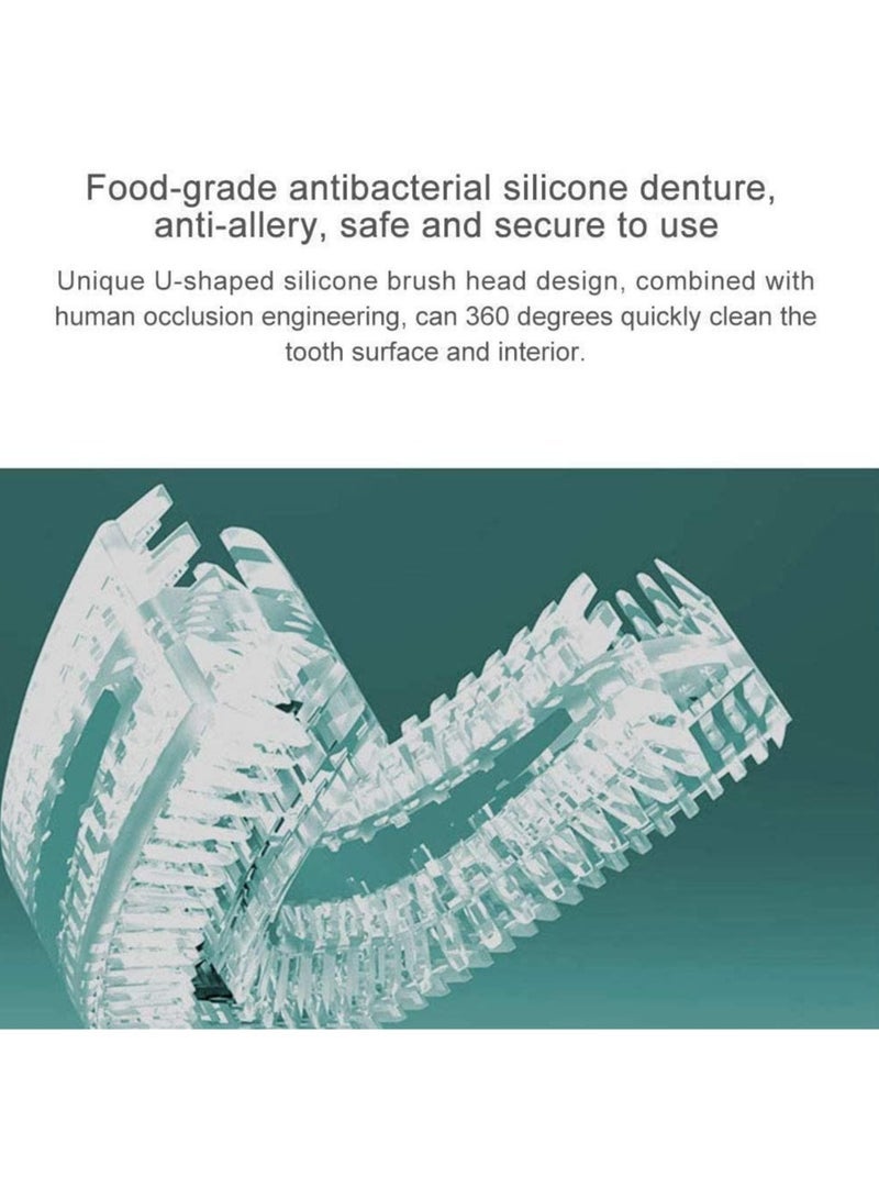 general Ultrasonic Teeth Cleaner Electric Toothbrush Automatic Mouth Cleaning 360° U-Shape Mouth Cleaner Teeth Whitening Sonic Toothbrush IPX7 Waterproof Toothbrush Heads - Image 3