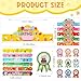 Yunsailing 108 Pcs Happy Birthday Party Supplies for Kids Include 36 Birthday Paper Crowns 36 Badge Stickers and Slap Bracelets for Classroom School Party SupplyBright Color - Image 4