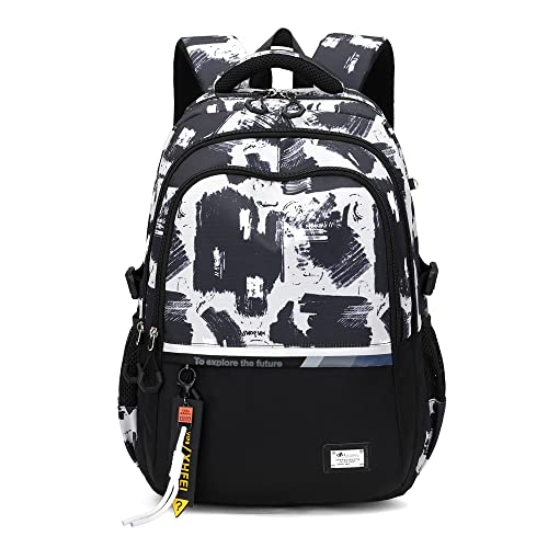 Armbq Kids School Backpack for Boys Casual Bookbags Elementary Middle School Bag Teens Lightweight Travel Backpack - Image 1