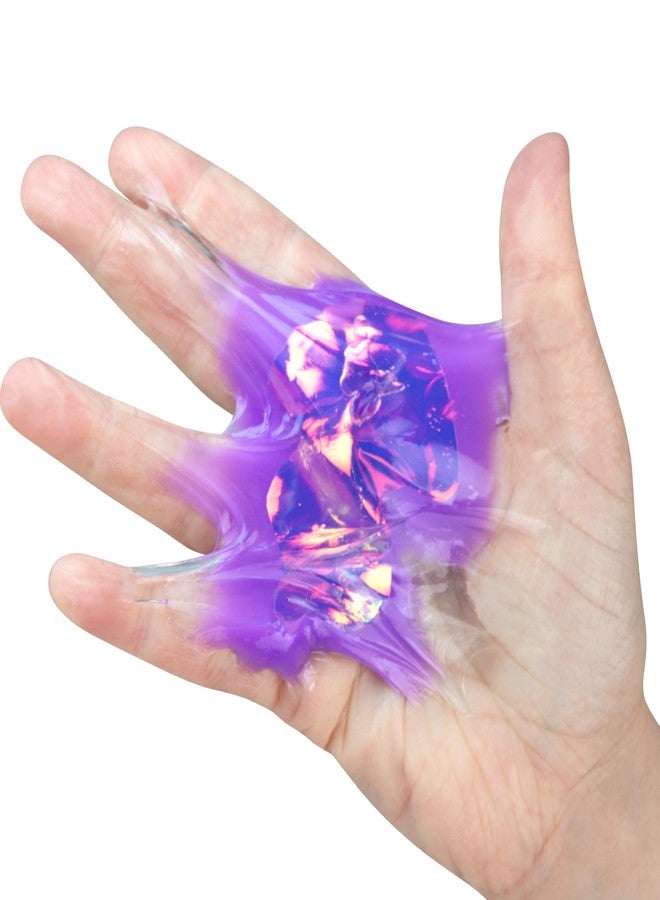 The Orb Factory ORB Tabalicious Holographic TABA Squishy Jellyfish Toy - Cute, Sticky Jellyfish TABA Squishies with Holographic Surface - Fun Squishy Stress Ball Toys - Kawaii Sensory Fidget Toys for Kids and Adults - Image 2