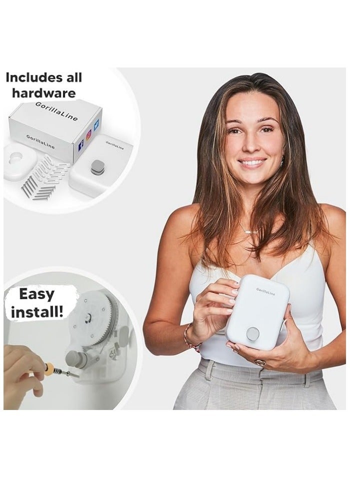 Retractable Clothesline - Heavy Duty Wall Mounted Drying Rack for Indoor  Outdoor Use - Image 3