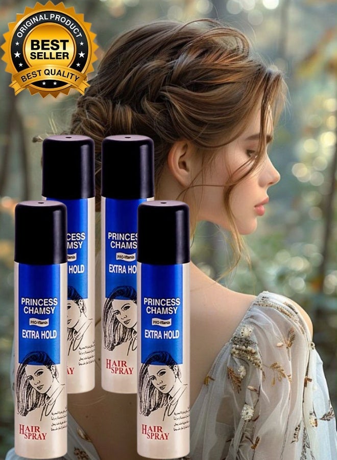 PRINCESS CHAMSY 4 Pieces Extra Hold Hair Spray 300ML - Image 1